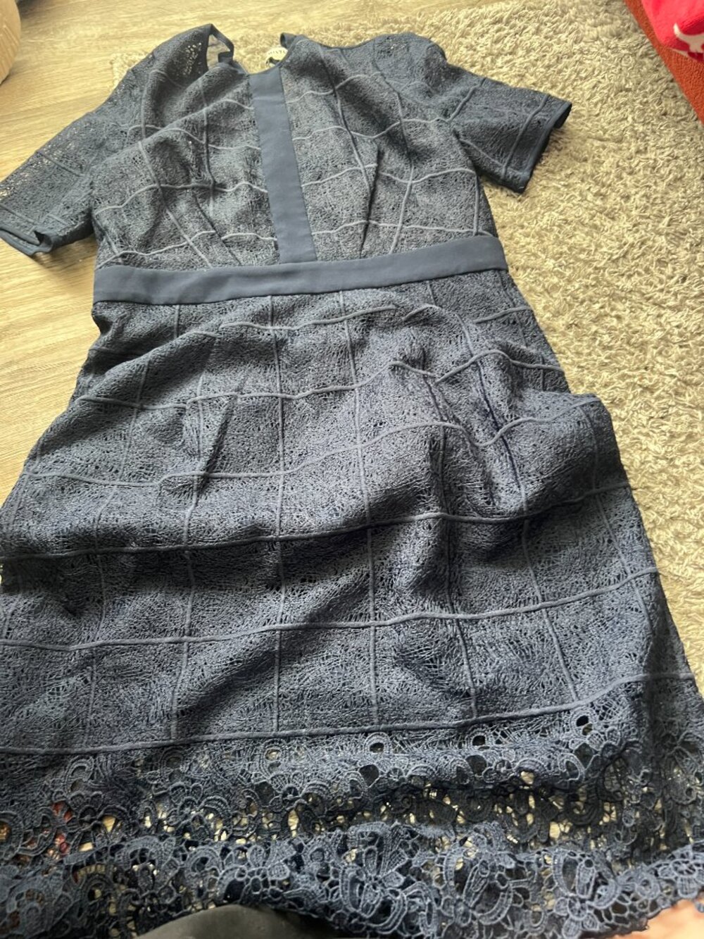 Whistles short sleeve navy dress size 10 - Picture 2 of 8